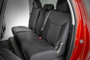 Toyota Tundra Seat Covers - Front + Rear - Rough Country - Neoprene - '14-'21 Toyota Tundra Seat Covers - Front + Rear - Rough Country - Neoprene - '14-'21